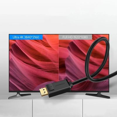 3. Ugreen DP102 10212 DisplayPort 1.2 4K / DisplayPort 1.2 4K Kabel 3 m – Schwarz