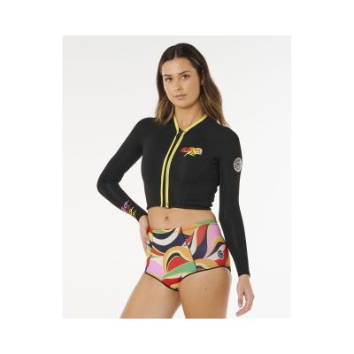 2. RIP CURL G-Bomb 1.5 Ls Fz Crop Jkt Damenjacke Schwarz