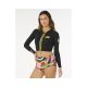 2. RIP CURL G-Bomb 1.5 Ls Fz Crop Jkt Damenjacke Schwarz