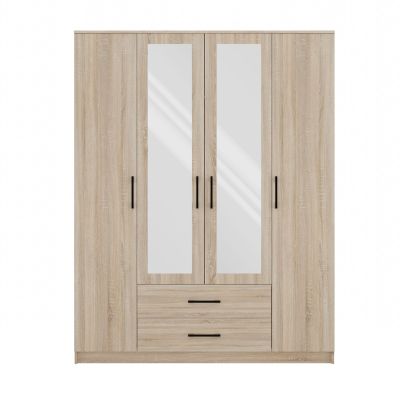 ROMANA KLEIDERSCHRANK 160X205 SONOMA MIT SPIEGEL