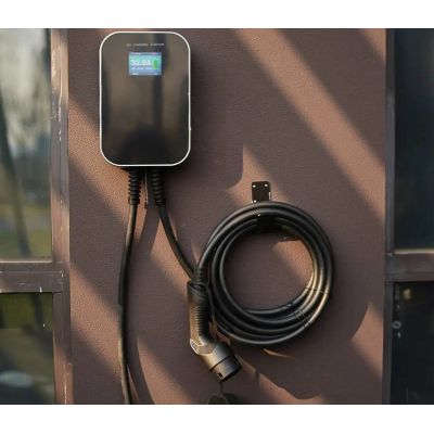 3. Extralink Elektroauto-Ladegerät BS20-BC-22kW-APP Typ 2 32A 22kW 3-phasig, LCD-Bildschirm, App, 6,1 m