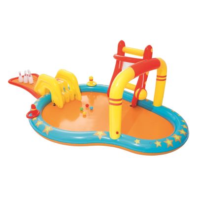 3. Bestway 53068 Aufblasbarer Spielplatz 435x213x117cm