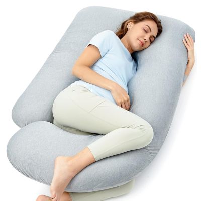 Momcozy PP102 Grau | U-förmiges Schwangerschaftskissen |