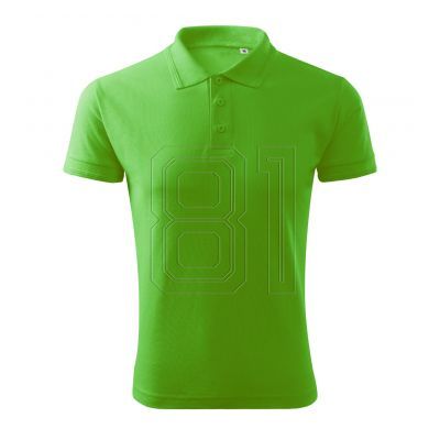 4. Malfini Pique Polo Free M MLI-F0392 grünes Apfel-Poloshirt