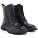 4. Damen-Ankle-Boots aus Leder, gefüttert, schwarz, Big Star UU274375