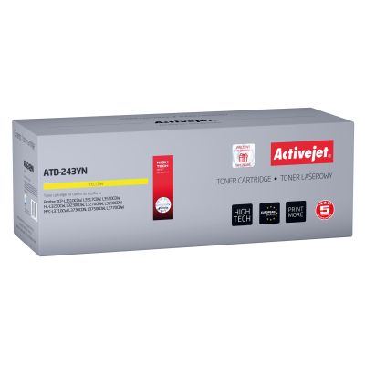 Activejet ATB-243YN Toner (ersetzt Brother TN-243Y; Supreme; 1000 Seiten; Gelb)