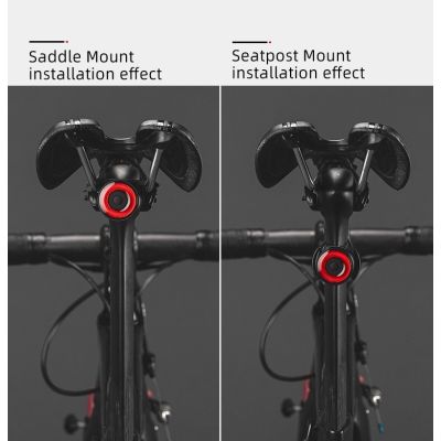 8. Rockbros Q3 Fahrrad-Rücklicht mit Smart Stop System - Schwarz