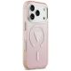 4. Guess IML Gradient Triangle Logo MagSafe Hülle für iPhone 17 Pro - Pink