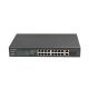 8. LANBERG Switch Rack 19" 16x 100MB PoE+/2x Combo Gigabit 250W Unmanaged RSFE-16P-2C-250