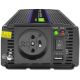 9. QOLTEC Spannungswandler Monolith 1200 MS Welle | 12 V auf 230 V | 600/1200 W | USB