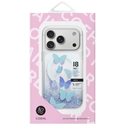 4. Uniq Coehl Aria Magnetische Ladehülle für iPhone 18 Pro / 17 Pro – Blau