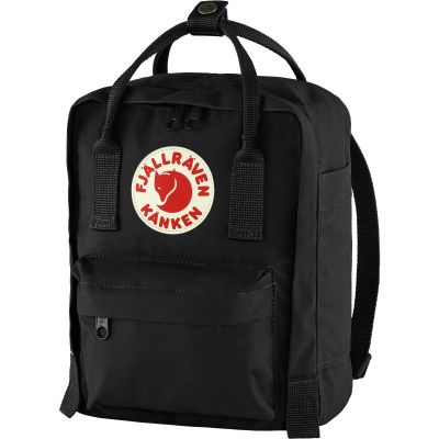 3. Fjällräven Kånken Mini Black Kinder City-Schulrucksack Schwarz (F23561-550)