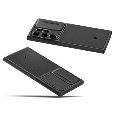 21. Spigen Optik Armor Hülle für Samsung Galaxy S24 Ultra – Schwarz