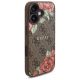 4. Guess GUHMP16SP4ROPEMCW iPhone 16 6,1" braun/braunes Hardcase 4G Flowers Print MagSafe