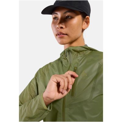 2. Damenjacke ODLO ZEROWEIGHT DUAL DRY PK WATERPROOF, grün