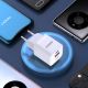 8. Wandladegerät GaN 33W PPS USB C/USB Dudao A13Pro - weiß
