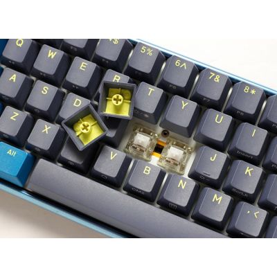 2. Ducky One 3 Daybreak Mini Gaming-Tastatur USB Deutsch Schwarz, Blau, Grün