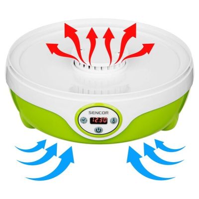 4. Sencor SFD 851GR Dörrgerät, hellgrün, transparent, 240 W
