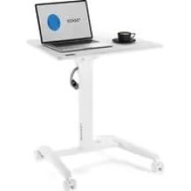 SENSE7 Schreibtisch, fahrbarer Schreibtisch, Weiß, 70 cm x 52 cm