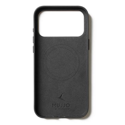 19. Mujjo iPhone 17 Pro Max Schwarze Lederhülle