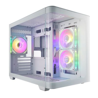 FSP Geh Mini S380-WA Micro-ATX/Mini-ITX Gehäuse in Weiß (Einzelhandel)