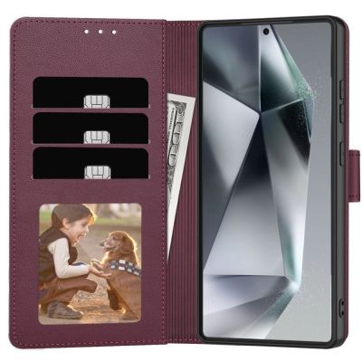 10. Tech-Protect Brieftaschenhülle für Samsung Galaxy A57 5G – Burgunderrot