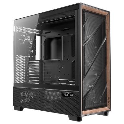 Antec FLUX PRO Full Tower Schwarz, Holz