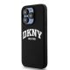 2. DKNY Liquid Silicone MagSafe iPhone 14 Pro Hülle mit weißem Logo-Aufdruck – Schwarz