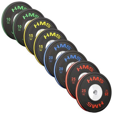 3. BTBR Set Olympische Bumper Plates - 2x (10kg, 15kg, 20kg, 25kg) HMS BTBR SET