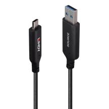 10 m Lindy USB 3.2 Gen 1 Typ-A auf Typ-C Hybridkabel