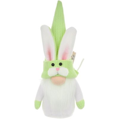8. Grüner Hase, 20 cm, mit Geschenktüte, Frühlingsdekoration