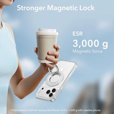 5. ESR Magnetische HaloLock MagSafe Handyhalterung – Weiß