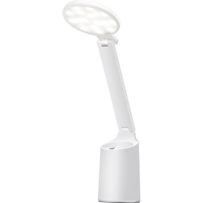 Moderne LED-Schreibtischlampe Activejet FUTURE weiß mit integriertem Akku