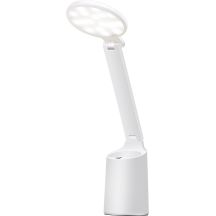 Moderne LED-Schreibtischlampe Activejet FUTURE weiß mit integriertem Akku