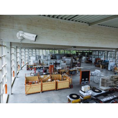 5. ABUS IPCB68521 Industrielle IP-Sicherheitskamera (Röhrenkamera) für Innen- und Außenbereich, 3840 x 2160 px, Decken-/Wandmontage