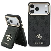 Guess 4G MagSafe-Wallet-Case für iPhone 18 Pro / 17 Pro – Schwarz