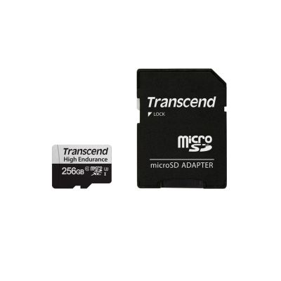 SD microSD-Karte 256 GB Transcend SDXC USD350V mit Adapter