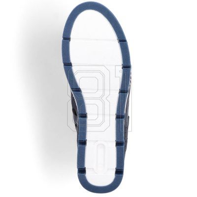 7. Rieker W RKR652 marineblaue durchbrochene Lederschuhe
