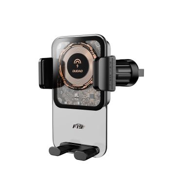 2. Dudao F19 Kfz-Klemmhalterung mit 15-W-Induktionsladegerät – Schwarz