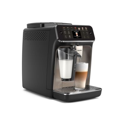 6. Kaffeemaschine | EP4449/70 Serie 4400 | 15 bar Pumpendruck | Integrierter Milchaufschäumer | Vollautomatisch | 1500 W | Schwarz
