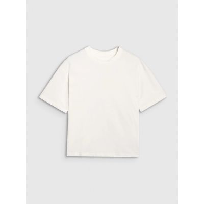 5. Übergroßes bedrucktes Damen-T-Shirt 4F 4FRSS25TTSHF2692-11S