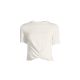 5. CASALL Delight Short Wrap Tee weiß