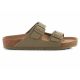11. Birkenstock Rivet Logo Vegan Canvas Faded M 1023958 Pantoletten