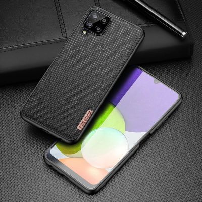 2. Dux Ducis Fino Hülle ist mit Nylon überzogen Samsung Galaxy A22 4G schwarz