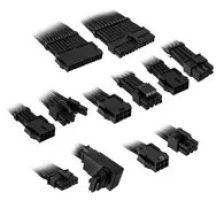 Kolink Core Pro Geflochtenes Kabelverlängerungsset 12V-2x6 Typ 1 - Tiefschwarz