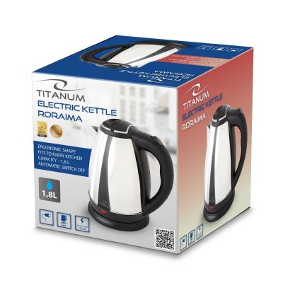 15. RORAIMA 1,8 L SILBER TITAN-WASSERWASSERKOCHER TKK102S