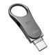 3. Pendrive Silicon Power Mobile C80 128GB Dual USB 3.1/Type-C Silber (SP128GBUC3C80V1S)