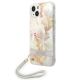 Guess GUOHCP14MHFLSU iPhone 14 Plus 6,7 "lila / lila Hardcase Flower Strap