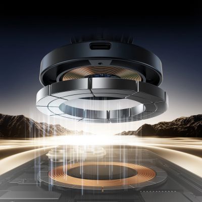 4. Joyroom JR-ZS502 MagSafe-kompatible Autohalterung mit kabellosem Ladegerät für Lüftungsschlitze/Armaturenbrett – Schwarz