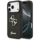 Guess Fixed Glitter Big 4G Hülle für iPhone 17 Pro / 18 Pro - Schwarz